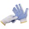 Atli Knitted PVC Cotton Cut Resistant Cotton Glove with Rubber Dimples
