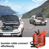 ATLI ATBC-US0125-1 Jumper Cables, Heavy Duty Booster Cables 1Gauge-25Feet with Goggles Gloves Cleaning Brush in Carry Bag