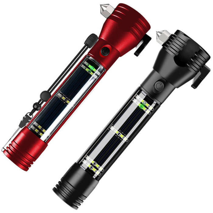 High Power Atliprime Car Emergency Aluminum Rescue Escape Hand Torch Light Strong Long Range LED Flashlight