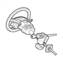 Atliprime auto steering wheel password lock, high quality lock for car truck safety steering wheel lock