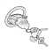 Atliprime auto steering wheel password lock, high quality lock for car truck safety steering wheel lock