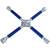 AtliFix 14" 16" 20" Universal Anti-Slip Cross Wrench lug wrench cross rim wrench