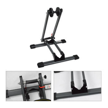 Atliprime Foldable Floor Bike Stand Portable Bicycle Storage Holder Mountain Bikes Adjustable Cycle Parking Rack