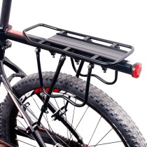Black Alloy Bike Bicycle Seat Post Frame Holder Rear Cargo Rack