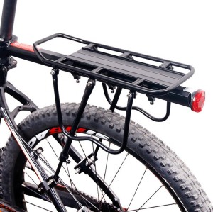 Black Alloy Bike Bicycle Seat Post Frame Holder Rear Cargo Rack