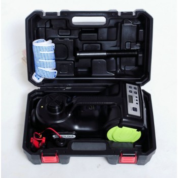 AtliFix 5T 12v DC portable electric jack easy carry 3 in 1 electric jack air pump led light car repair tools