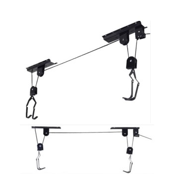 Easy Install Heavy Duty Mountain Bike Rack Bicycle lift for Garbage Ceiling Storage Bike Hoist