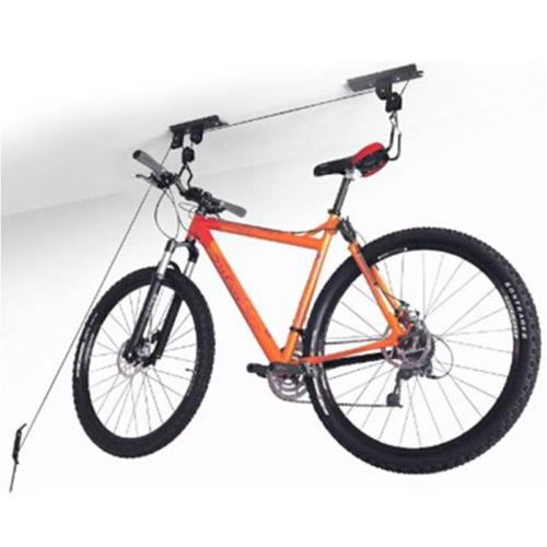 Easy Install Heavy Duty Mountain Bike Rack Bicycle lift for Garbage Ceiling Storage Bike Hoist