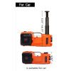 AtliFix Car Repair 12V DC 3 in 1 Tire Inflator and Flashlight with Electric Impact Wrench 5T Electric Hydraulic car Floor Jack