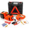 AtliFix Car Repair 12V DC 3 in 1 Tire Inflator and Flashlight with Electric Impact Wrench 5T Electric Hydraulic car Floor Jack