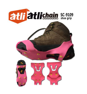 ATLI Outdoor Durable Ice Grips Traction Cleats Ice Cleat Ice Snow Shoes Cover Non-Slip Safety Grabbers