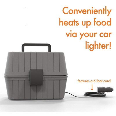 Heated Electric Lunch Box 12-Volt Portable Stove for Car, Truck, Camping, Etc. - Enjoy Hot Delicious Meals