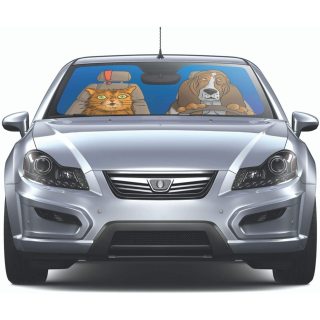 Windshield Sun Shade - Universal Fit Folding Sunshade Shields Protects Interior Cars Trucks SUV Seats Customized Design