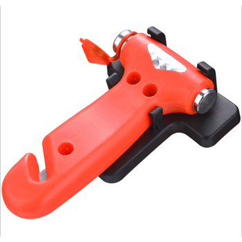 CE certification red color car emergency hammer tool seatbelt cutter window breaker escape safety hammer