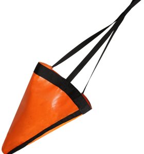 ATLI RR5805 Trolling Sea Drift Sock,High Visibility Orange Anchor Drogue Drifting Brake for Boats/Kayaks