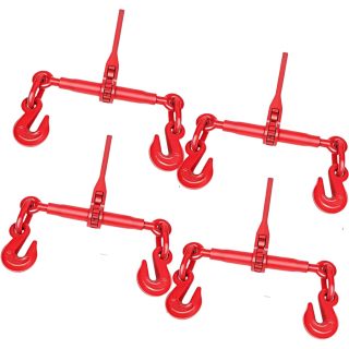 Ratchet Chain Binder, 1/4 to 5/16 Inch Load Binders 2600LBS Working Load Capacity, Breaking Strength 9200LBS Heavy Duty Ratchet Type Binder Ratchet Boomer to Truck Flatbed Trailer