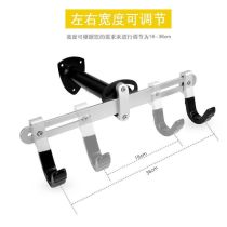 Aluminum Alloy Adjustable Indoor Bike Storage Wall Mounted Bike Rack Maximum Load Capacity 50kg