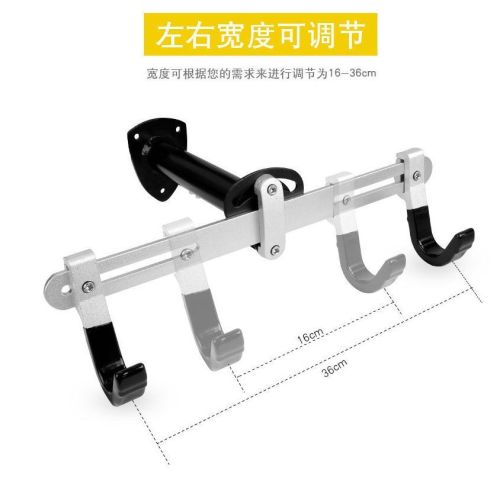 Aluminum Alloy Adjustable Indoor Bike Storage Wall Mounted Bike Rack Maximum Load Capacity 50kg