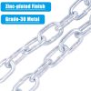 3/16'' x 48''Trailer Safety Chain with 2 Latches S Hook,2,000Lbs Capacity,G30,Secures Tow Vehicle to Trailer