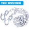 3/16'' x 48''Trailer Safety Chain with 2 Latches S Hook,2,000Lbs Capacity,G30,Secures Tow Vehicle to Trailer