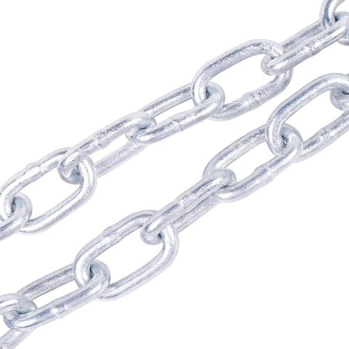 5/16"x48" Grade 30 Steel Boat Trailer Safety Chain with Spring Clip Hooks 7000 lbs, 2 Pcs