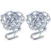 3/16" X 27" 2PCS Grade 30 Trailer Boat Gooseneck Safety Chain with Spring Clips with One S Hook