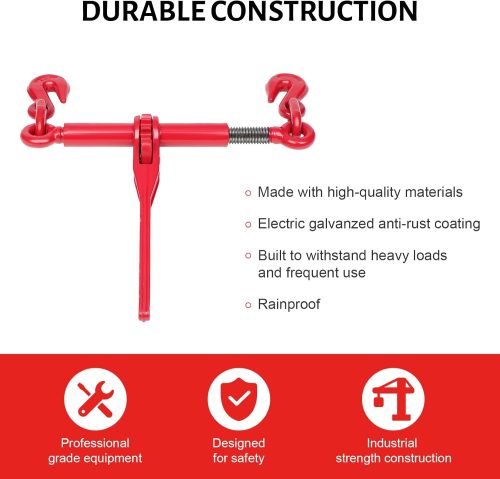 13000LBS Chain Binder 1/2 to 5/8 Inch Ratchet Load Binder