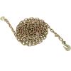 5/16" x 20' Grade 70 Transport Binder Chain with G70 Clevis Grab Hooks 4,700 Safe Working Load for Load Tie-Down Fixed Cargo Flatbed Truck Trailer Chain-1Pack