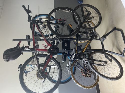 Bike Rack Garage Storage Gravity Floor Bike Stand Alloy Steel Durable Bicycle Stand Holds