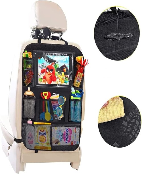 Seat Back Pocket Car Storage Pocket Durable Waterproof Stain Resistant Multifunctional  8 Pockets Car Storage Bag For Toys,IPad