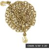 Chain Binder Kit (2 Sets) | 5/16" Grade 70 Extra Long 20 Foot Chain - and Load Binder Set | Heavy Duty Ratcheting Chain and Binder | Load Chain and Binders – 4,700lb Working Load Limit As Set