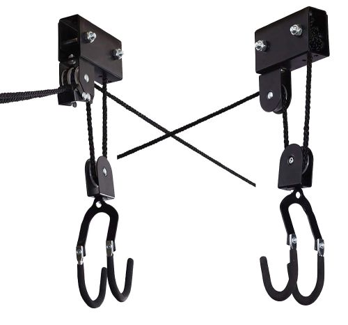 RR5854B Heavy Duty Hoist Bikes Ladders Garage Storage Canoe Lift Pulley System Capacity Ceiling Mount Hoists