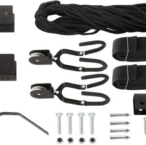 RR5854B Heavy Duty Hoist Bikes Ladders Garage Storage Canoe Lift Pulley System Capacity Ceiling Mount Hoists