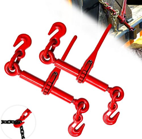 Ratchet Chain Binders 1/4''- 5/16'', Load Binder with G70 Grab Hooks