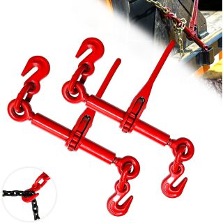 Ratchet Chain Binders 1/4''- 5/16'', Load Binder with G70 Grab Hooks