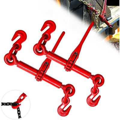 Ratchet Chain Binders 1/4''- 5/16'', Load Binder with G70 Grab Hooks