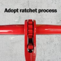 2 Pack Ratchet Load Binder with 2 Grab Hooks, for 1/2-5/8 Grade 70 Transport Chain, Load Binder with 36,000 Pound Working Load Limit