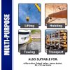 5/16 Chain with Hooks Grade 80 4900 lbs Working Load Tow Log Chain Towing Trailer Tie Down Binding Equipment 5/16 in x 20Ft
