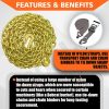 Tow Chain ‎5/16"x10ft G80 Binder Chain with G70 Hooks 4900 lbs Safe Working Load Logging Chain for Transporting Towing Tie Down Binding Equipment