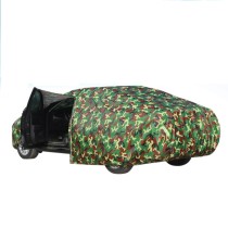 Waterproof Car Cover 190T polyester Tafuta Camo Car Protect Cover  With Zipe