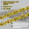 G80 Log Chain 5/16'' X 14 Ft Tow Chain with Grab and Slip Hooks  Heavy Duty Chain WLL 4,900 lbs Trailer Safety Chain for Pulling & Towing