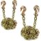 Transport Binder Chain Tow Chain with G70,3/8'' x 10' with Clevis Grab Hooks,6,600 lbs Working Load Limit,for Tie Down, Hauling, Secure Heavy Loads to A Truck Or Flatbed Trailer