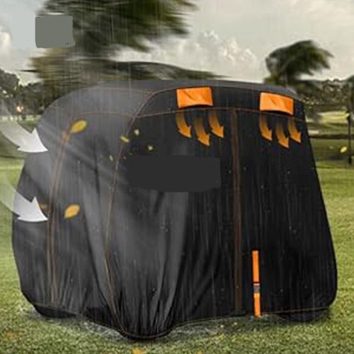 Heavy Duty 300D Oxford Waterproof Golf Cart Cover Fit Most Golf Cart Brand ATGC-5006S