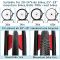 RR5681A Bike Parking Rack Stand Floor Bicycle Stand Portable Bicycle Storage Holder