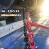 3/8" – 1/2" Ratchet Binders 9,215 LBS Secure Working Load, G70 Hooks and Adjustable Length, for Grade 70-80 Chains, Tie Down, Hauling, Towing, 2-Pack, Red