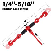 G80 Log Chain Wll 7100 lbs Safe Working Load Transport Binder Chain with Clevis Grab Hooks 3/8