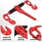 G80 Log Chain Wll 7100 lbs Safe Working Load Transport Binder Chain with Clevis Grab Hooks 3/8
