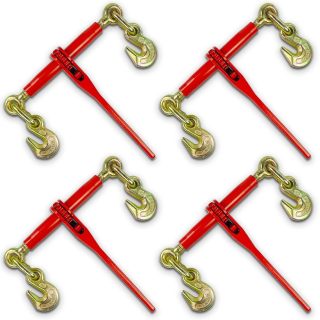 3/8"-1/2" Ratchet Load Binders Chain Binder with 9,200Lbs Load Capacity,Use with 3/8 inch. G70 or 1/2 inch. G43 Transport Chain,Tie Down Heavy Loads to A Truck or Flatbed Trailer