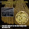 G80 Trailer Safety Chain 39 Inch Tow Chain with 3/8'' Clevis Snap Hook 2-Pack Heavy Duty Chain Break Strength 25000 lbs for Towing