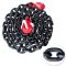 G80 Binder Safety Chain 3/8 Inch x 10 Foot Transport Binder Chain with Clevis Grab Hooks 7100 lbs Safe Working Load Logging Chain for Transporting Towing Tie Down Binding Equipment